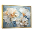 thumbnail image 2 of Designart "Tan Carnations On Azure III" Carnations Floater Framed Wall Decor, 2 of 5