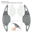 thumbnail image 2 of Steering Wheel Paddle Shifter Covers For Chevy Camaro 12-15 Aluminium Grey, 2 of 13