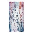 thumbnail image 1 of Abstract Stall Shower Curtain, Digital Code Numbers Computer Database Science Information Technology Themed Art, Fabric Bathroom Set with Hooks, 36W X 72L Inches Long, Teal Black, by Ambesonne, 1 of 1