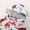 thumbnail image 3 of MADHERO Warm Puffer Sleeveless Hooded Printed Dinosaur Casual Outerwear Vest Boy's Size 14, 3 of 6