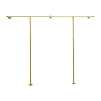 Dwellnix Wall Mounted Garment Rack Clothing Organizer Hanger Industrial Pipe Clothes Rack