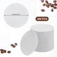 thumbnail image 2 of Coffee Filter Papers 400 Pcs White Coffee Paper Filter Set 6.4cm Round Coffee Filters Natural Filter Papers Replacement for Coffee Enthusiasts and Coffee Shops, 2 of 7