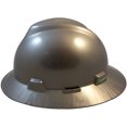 thumbnail image 2 of MSA V-Gard One-Touch Suspensions Full Brim Hard Hats - Silver, 2 of 4