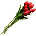 thumbnail image 1 of Tulipanes artificiales de tacto real, tulipanes multicolores, tulipanes holandeses artificiales para boda, fiesta, oficina, hogar, cocina, decoración, 20 piezas, 1 of 5