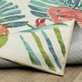 thumbnail image 3 of Style Haven  Flores Flamingo Palms Salmon/Blue Indoor-Outdoor Washable Rug 5' x 7', 3 of 5
