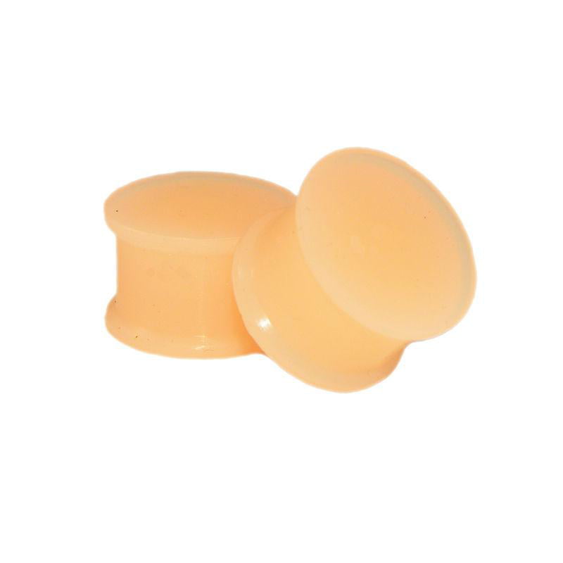 Dynamique Pair of Vibrant Color Silicone Ultra Flexible Double Flat Flared Plugs