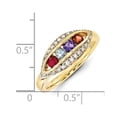 thumbnail image 3 of 14K Family Jewelry Diamond Semi-Set Ring in 14k Yellow Gold - Size 7, 3 of 3
