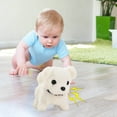 thumbnail image 4 of KOYPTL Interactive Dog Plush Toys for Toddlers 1 2 3+ Years Old,Puppy Stuffed Animals Toy Electronic Simulation Dog Can Walking Barking Birthday Christmas Gifts for Kids Boys Girls 3 4 5+ White, 4 of 8
