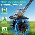 thumbnail image 3 of Lnow Cordless Tiller Cultivator,  4PCS  Blades Electric Tiller with Foldable Handle Garden Cultivator  for Gardening, Farmland, Backyards, Lawns, Soil Cultivation, 3 of 11