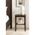 thumbnail image 2 of Kate and Laurel Talcott Modern Rectangle Wood Side Table, 16 x 10 x 25, Dark Brown, Transitional Decorative Two-Tier End Table for Use as a Bedroom Nightstand or Living Room Accent, 2 of 8