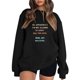 thumbnail image 1 of Gibobby Sudaderas para Mujer Sudadera de manga larga para mujer dobladillo largo bloque de color(Negro,CH), 1 of 3