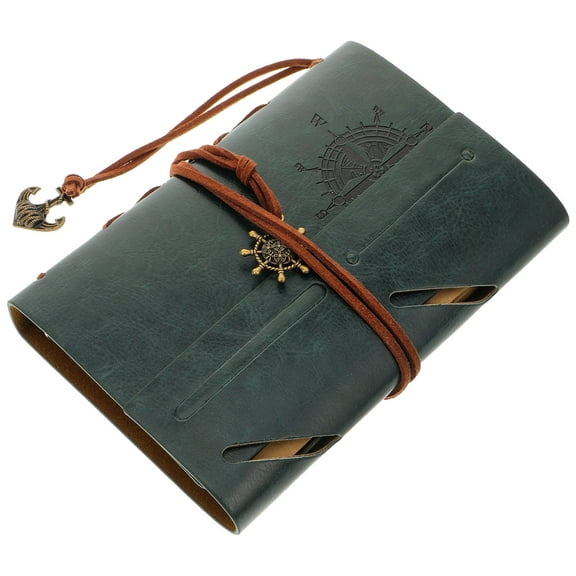 Masteelf  Liner Journal Blank Pages Dark Green Notebook Anchor Travel