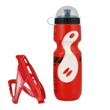

650ML Mountain Bike Bicycle Riding Water Drink Bottle with Holder Cage Outdoor Sports Plastic Portable Kettle Drinkware