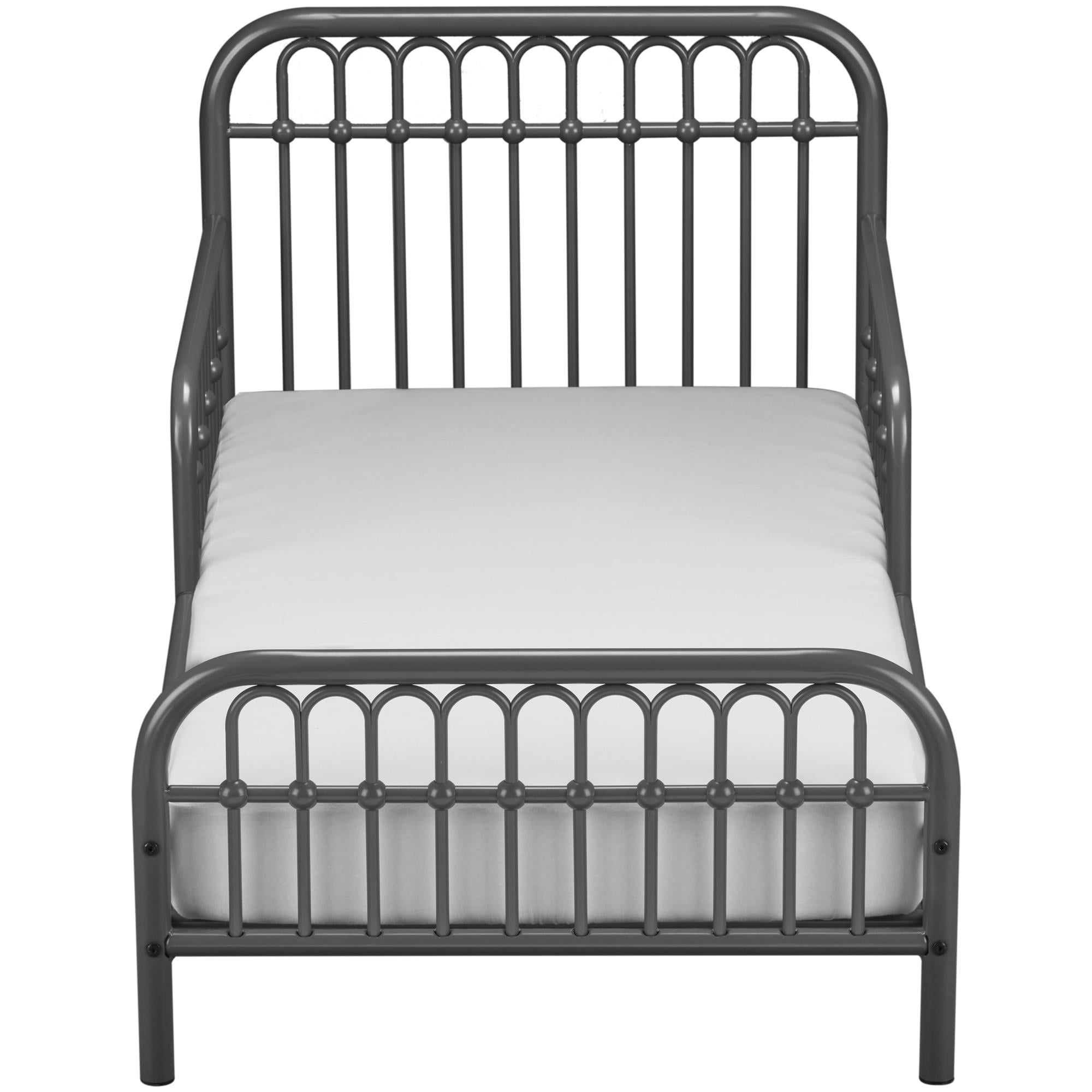 Little Seeds Monarch Hill Ivy Metal Toddler Bed, Gray