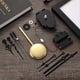 thumbnail image 5 of Quartz Pendulum Trigger Clock Movement Chime Music Box Completer Pendulum Clock Kit with Spades,Fan, 5 of 5