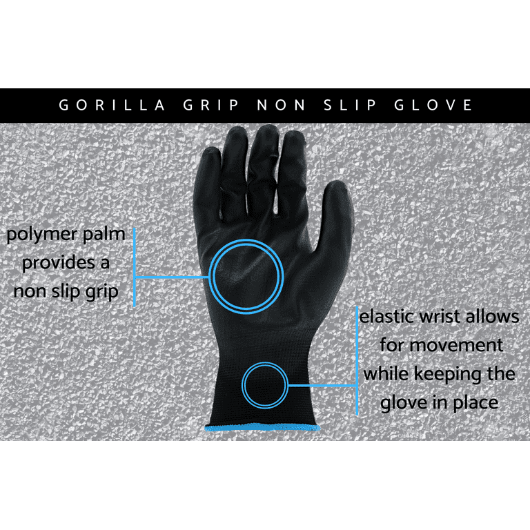 Gorilla Grip Slip Resistant All Purpose Work Gloves – eRequisite