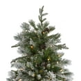 thumbnail image 3 of Northlight Real Touch™️ Pre-Lit Full Flocked Rosemary Emerald Angel Pine Artificial Christmas Tree -, 3 of 8