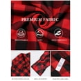 thumbnail image 6 of OALUXE Plaid Shirts for Women Roll Up Long Sleeve Casual Button Down Blouses Tops with Pockets, 6 of 7
