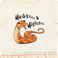 thumbnail image 4 of Inktastic Hugs and Hisses Cute Snake for Valentines Day Girls Toddler Dress, 4 of 5