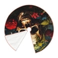 thumbnail image 2 of KLL Butterfly Flower Plant Skull Christmas Tree Skirt 36" ,Party Decorations Farmhouse for Christmas Decorations Holiday Party, 2 of 6