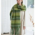 thumbnail image 5 of WREESH Women's Fashionable Soft Skin-Friendly Blanket Scarf, Warm Thick Wool Winter Comfort Green, 5 of 8