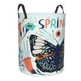 thumbnail image 2 of XMXT Collapsible Laundry Basket, Spring Butterfly Prints Waterproof Laundry Hampers Storage Baskets Dirty Clothes Hamper, 62L, 2 of 8