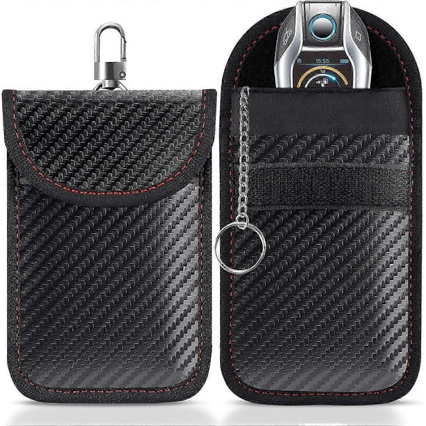 2 Pack Car Key Signal Blocking Pouch | Keyless Entry Car Keys Case | RFID Blocker Bag for Car Security | Anti-Theft Remote Entry Keyless Protect