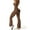 Brown, variant on AEXTO Women Sleeveless Flare Jumpsuits Sexy Backless Tank Tops Bodycon Scrunch Butt Yoga Rompers Seamless Unitard Playsuit Sportswear, Activewear Clothing