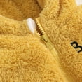 thumbnail image 4 of LWNYDPLSD 2t Jackets for Toddler Boy Infant Fleece Jacket Winter Coat 5t Girls Sherpa Hoodie Baby Girl Tops All Black Hoodie Clothes 12-18 Months, Yellow 4-5 Years, 4 of 8
