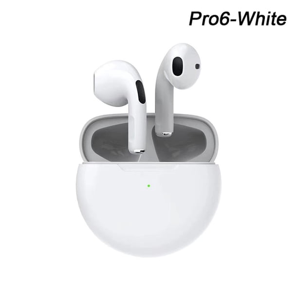 Air Pro 6 TWS Wireless Headphones with Mic Fone Bluetooth Earphones Sport Earbuds Pro6 J6 Headset for Apple iPhone Xiaomi Huawei Gong Bohan LED