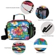 thumbnail image 4 of Vibrant Hawaiian Florals Insulated Lunch Bag Portable Cooler Bag Mommy Bag Large Capacity 6L, 4 of 9