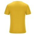 thumbnail image 4 of Jinhomg Basic T-Shirt for Men Lightweight Breathable Short Sleeve Crew Neck Tees Casual Comfy Solid Color Spring Summer Tops Plain Daily Wear Fall Saving Gold XXL, 4 of 9
