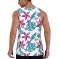 thumbnail image 3 of Fotbe Hawaiian Style Pattern Men's Quick Dry Workout Tank Top Gym Muscle Tee Fitness Bodybuilding Sleeveless T Shirt Breathable Workout Shirt-X-Large, 3 of 9