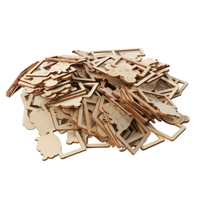 Wooden Animal Photo Frame,100pcs Wooden Cartoon Animal Wooden Photo Frame Cartoon Animal Photo Frame Striking Appearance