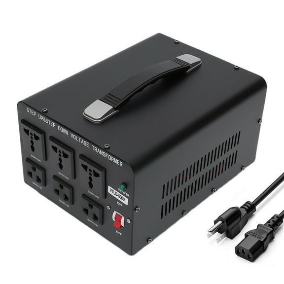 Miumaeov 5000 Watt Voltage Converter Transformer Step Up/Down Convert From 110V-220V