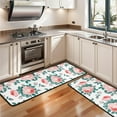 thumbnail image 3 of Kitchen Rugs Sets Of 2,Pioneer Flower Floral Print Pattern Anti Fatigue Kitchen Mat Rugs Non Slip Washable,Decorative Kitchen Floor Mats for Kitchen,Sink,Laundry,17"x47"+17"x47", 3 of 5