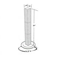 thumbnail image 2 of Azar 36"(H) x 4"(W) x 4"(D) 4-Sided Revolving Pegboard Counter Display White Solid 700223-WHT, 2 of 5