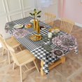 thumbnail image 6 of Pioneer Flower Floral Print Pattern Rectangle Tablecloth 60"x102",Waterproof Polyester Rectangle Table Cloth, Wipeable Spillproof Polyester Tablecloth for Dining, Camping, Indoor and Outdoor, 6 of 6