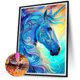 thumbnail image 5 of Pintura de diamante 5D DIY Wdftyju unicornio luz fluida 30x40cm, 5 of 9