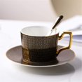 thumbnail image 1 of Juego de tazas de café de cerámica, taza de té de estilo europeo, juego de té de la tarde inglés, taza y platillo de porcelana china, 1 of 5
