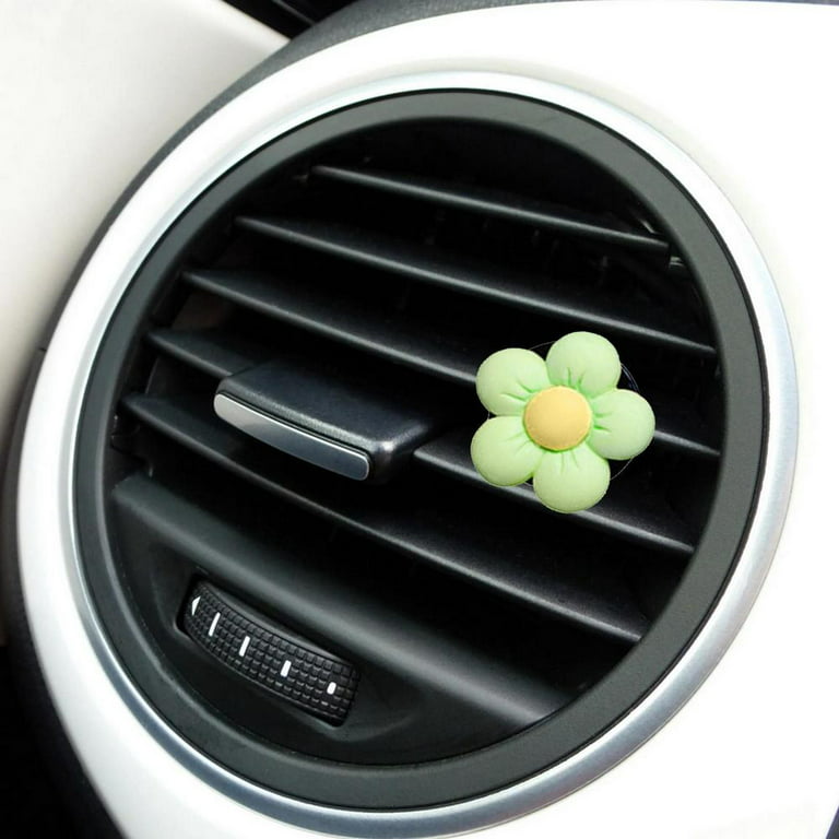 3pcs Cute Daisy Shaped Car Air Vent Clip Air Freshener For Car  Interior,Flower Fragrance Diffuser Car Aromatherapy Accessories