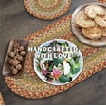 thumbnail image 4 of Homespice - Azalea Jute Table Runners 36 Inches Long, a Textured Table Runner to Use as a Dinner Table Runner - Durable, Tightly Stitched, and Lays Flat - Hand Braided Oval Table Runner, 11x36 Inches, 4 of 9