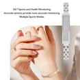 thumbnail image 3 of YAHHU Smart Bracelet Steel Wristband Multi Motion Modes Call Reminder Waterproof Magnetic Activity Fitness Tracker Health Monitor Touchscreen for Men and Women, Silver, 9.84 in / 25 cm, 3 of 9