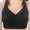 Black, variant on Women's Lace Wireless Bra with Wide Strap Lace Frame, Longline Underband, Soft Lift Lightly Lined Bra for Everyday Wear