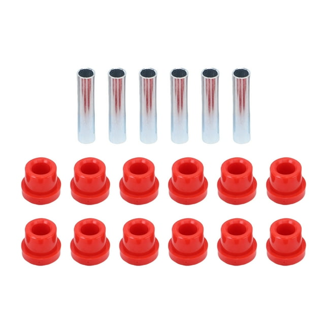 Cart Spring Bushing Kit Leaf Spring Shackle Bushing Sleeves Replacement for DS 1981 Onwards EZGO TXT Medalist 1994 Onwards with 6 Bushings 12 Sleeves Polyurethane Material