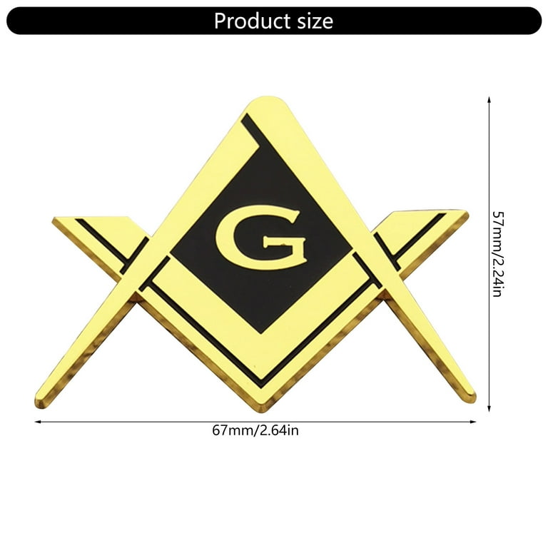 Masonic Fraternity Emblems Decal Badge Sticker Strong Adhesive Long ...