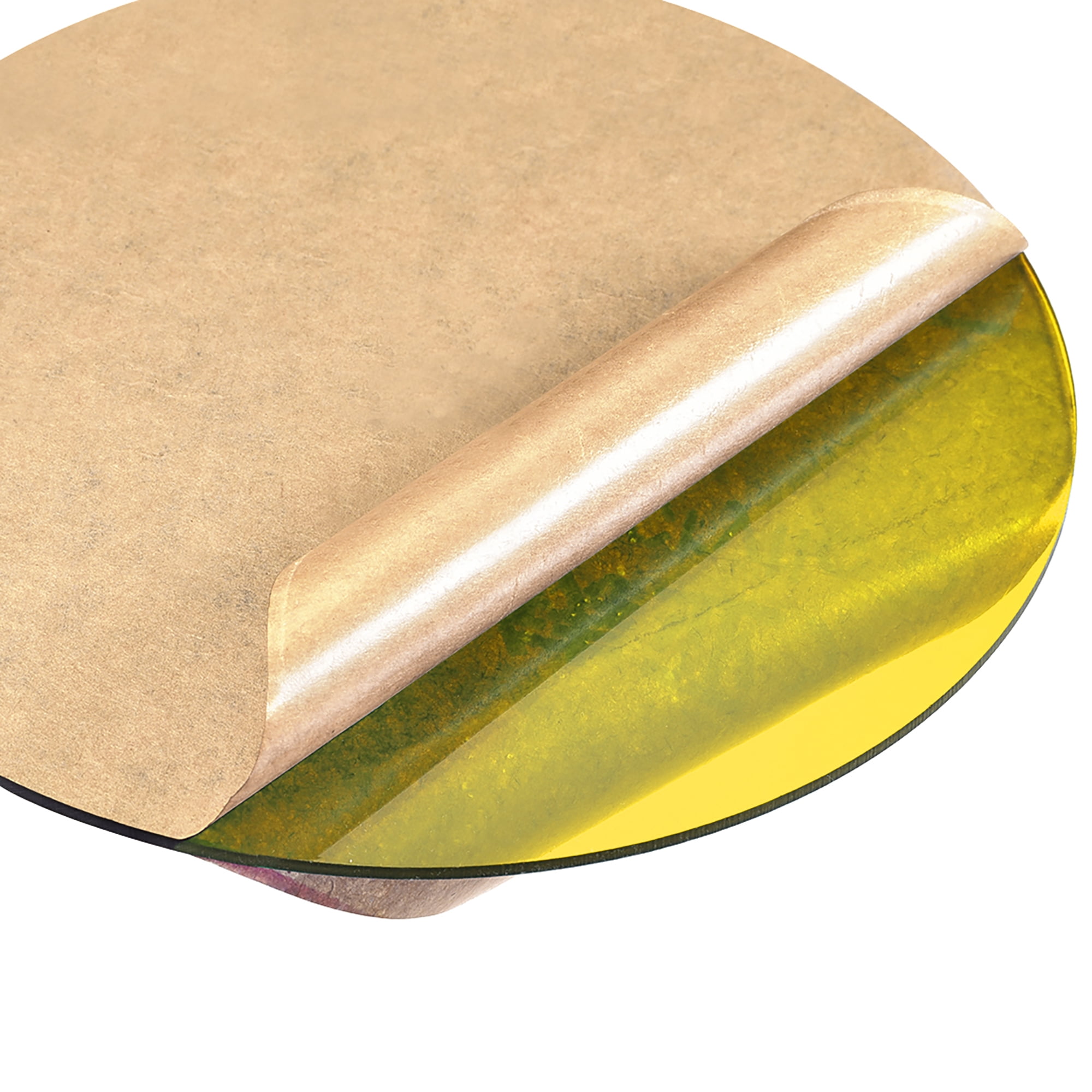 Uxcell Acrylic Sheet Circle Round Disc,Yellow,Translucent,0.08' Thick,4' Diameter,Acrylic Round Sheet(100mm)