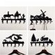 thumbnail image 1 of Gancho decorativo para guardar llaves, de metal, de hierro forjado, creativo, para colgar en la pared de la entrada del dormitorio, perchero para puerta trasera, 1 of 5