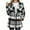 Black, variant on Women Plaid Shacket Jacket Trendy Fall Casual Button Wool Tartan Trench Coat with Pockets Winter Long Sleeve Outerwear Gifts for Women on Clearance S-2XL