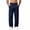 Dark Blue, variant on Mens Sweatpants with Multi Pocket Solid Color Stretch Loose Fit Casual Straight Pants Elastic Waist Casual Wide Leg Sweatpants